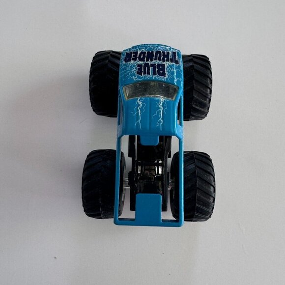 Very Rare Hot‎ Wheels Monster Jam Blue  Thunder Under Cover 1:64 - Picture 3 of 4
